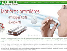 Tablet Screenshot of biotechnica-pharma.com